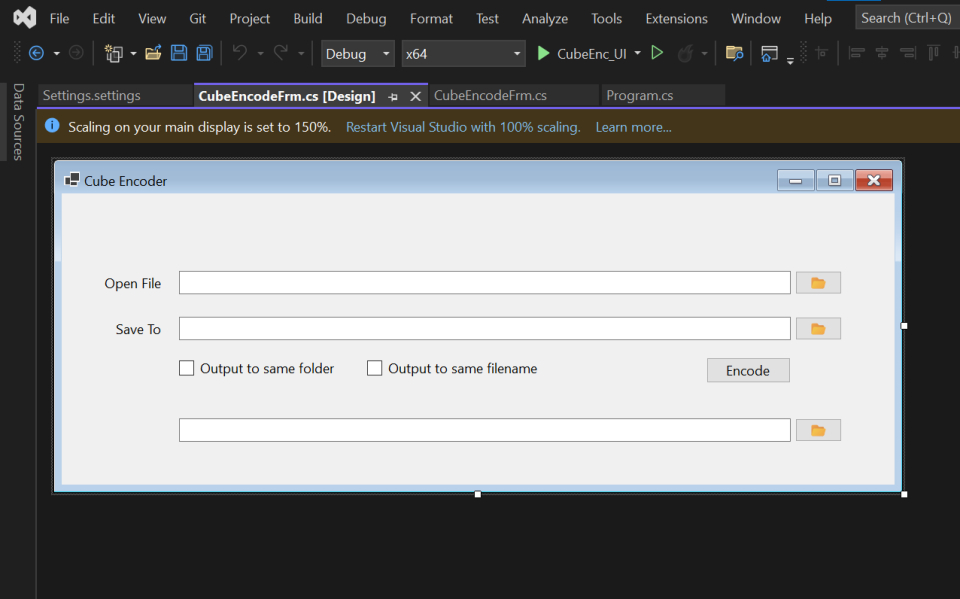 Cube Pro encoder GUI